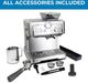 Kenmore® Brushed Stainless Steel Espresso Machine With Grinder And Milk Frother-2