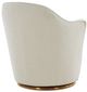 VIG Furniture Modrest Vera White Modern Sherpa Swivel Chair-3