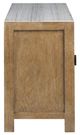 Magnussen Home® Plum Creek Sierra Brown Door Console with Marble Top-4