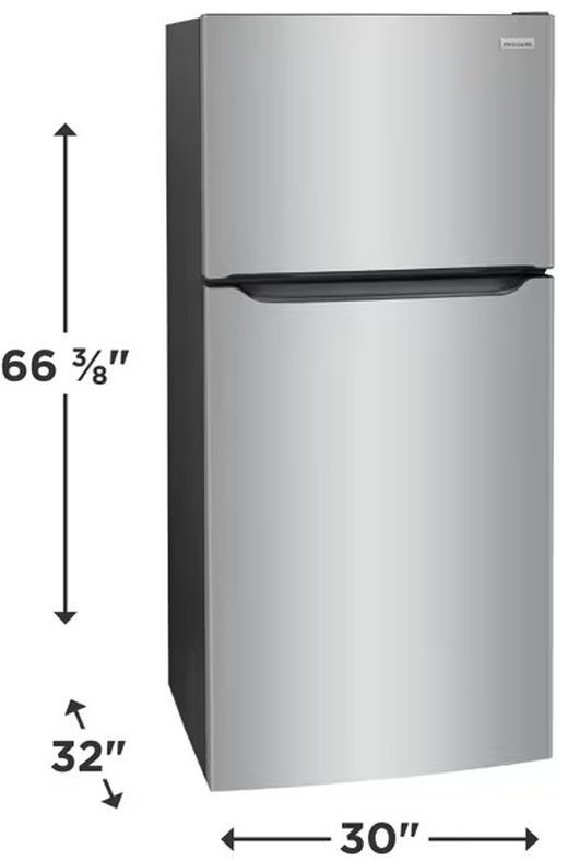 Frigidaire® 30" 20.0 Cu. Ft. Stainless Steel Top Freezer Refrigerator-3