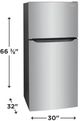 Frigidaire® 30" 20.0 Cu. Ft. Stainless Steel Top Freezer Refrigerator-3