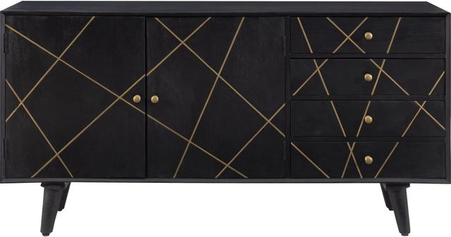 Powell® Keanu Black Media Console-1