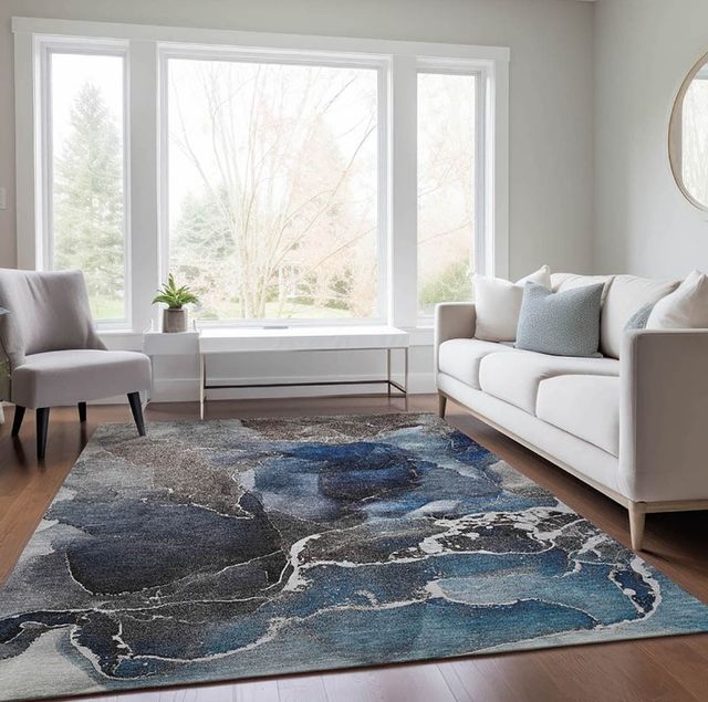 Dalyn™ Rug Company Odyssey OY3 Blue 5'x8' Area Rug-4