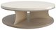 Caracole® Braces Ivory Craze Top Cocktail Table with Brushed Gold/Dry Martini Base -0