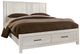 Vaughan-Bassett Lodge & Loft Soft White King Radius Poster Storage Bed-0