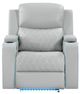 ACME Furniture Elonzo Light Gray Power Recliner with Power Headrest-3