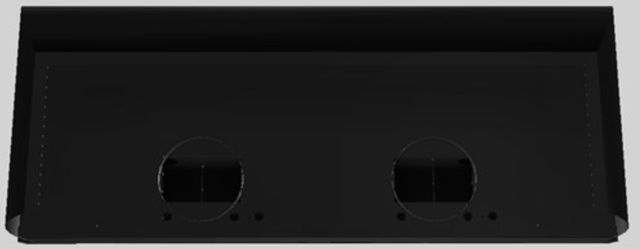 Vent-A-Hood® Designer Series 60" Black Wall Mounted Range Hood-2
