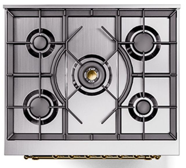 Ilve® Nostalgie II Series 30" Graphite Matte Pro Style Dual Fuel Range-3