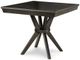 Handstone Tribeca Brushwork Maple 48x48 Single Pedestal Dining Table with 2x12" Leaves-0