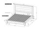 International Furniture Direct Loft Brown/Gray California King Platform Bed Footboard with Rails-3