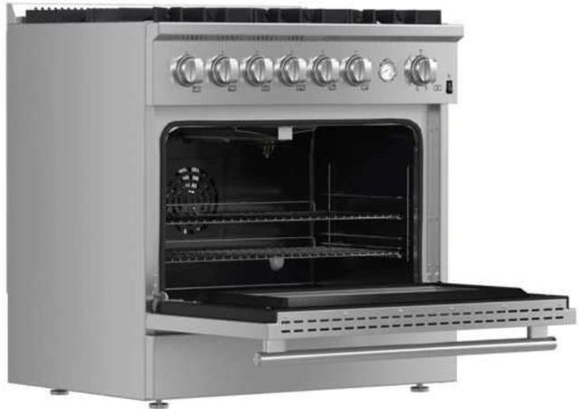 FORNO® Marco Series Alta Qualita 36" Stainless Steel Pro Style Gas Range-1
