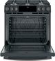 GE Profile™ 30" Black Slate Slide-In Front Control Gas Range-1