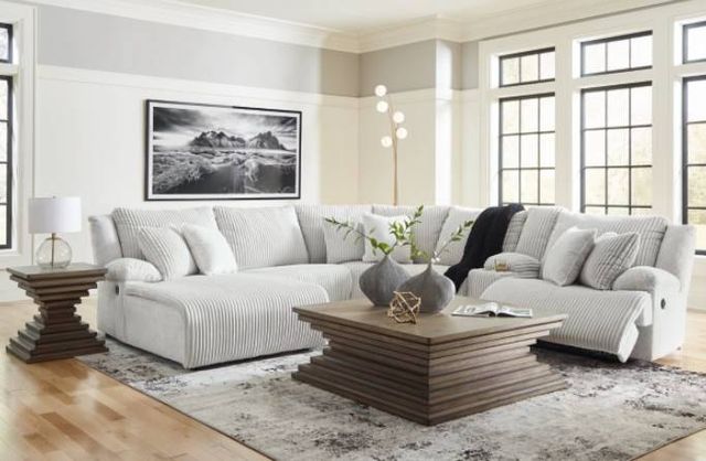 Signature Design by Ashley® Top Tier 6-Piece Alloy Left-Arm Facing Manual Reclining Sectional and Chaise-4