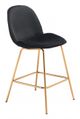 Zuo® Siena Black and Gold Set of 2 Counter Chair-2