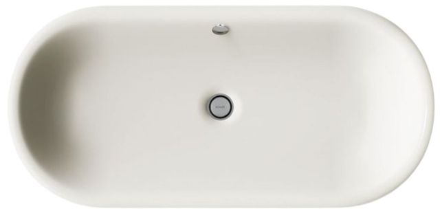 Kohler Iron Plains® Biscuit 33" Oval Drop-In/Undermount/Vessel Bathroom Sink with Biscuit Painted Underside-1