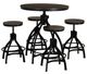 Powell® Haywood 5-Piece Black/Gray Round Bar Table Set-0