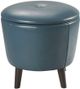 Olliix by Madison Park Blue Crosby Storage Ottoman-0