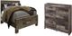 Benchcraft® Derekson 4-Piece Multi Gray King Panel Bed Set-0
