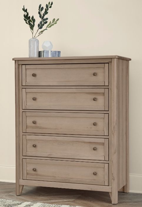 Vaughan-Bassett Woodbridge Shadow Gray 5-Drawer Chest-1