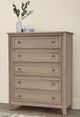 Vaughan-Bassett Woodbridge Shadow Gray 5-Drawer Chest-1