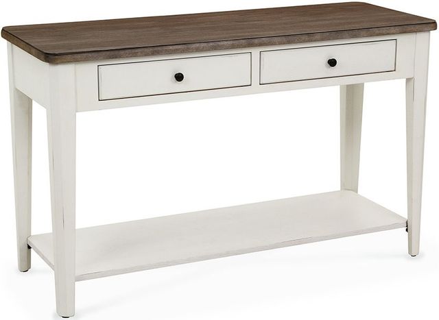 Peters-Revington™ Casual Choices™ Light Gray Sofa Table with White Base-0