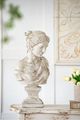 A & B Home White Bust of Women Statue-1