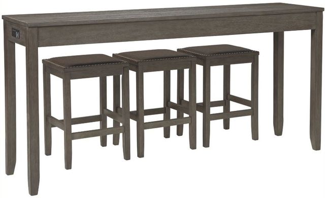 Signature Design by Ashley® Caitbrook 4-Piece Gray Counter Height Dining Table Set-0
