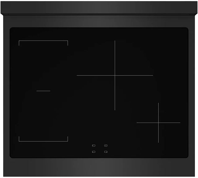 ZLINE Autograph Edition Paramount 30" Black Stainless Steel Pro Style Induction Range with Champagne Bronze Accents-2