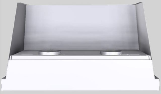 Vent-A-Hood® Designer Series 54" White Wall Mounted Range Hood-3