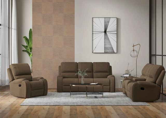 Emerald Home Adrian Walnut Brown Swivel Manual Recliner-1