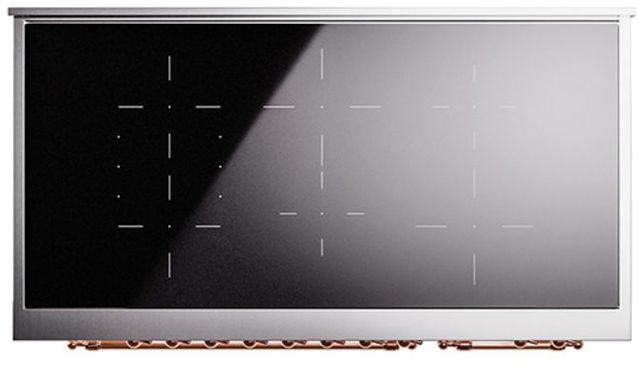 Ilve® Nostalgie II Series 48" Antique White Pro Style Induction Range-3