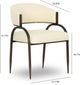 TOV Furniture Tatum Bronze/Cream Dining Chair-2