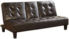Milton Greens Stars Espresso Polyurethane Futon with Cup Holder