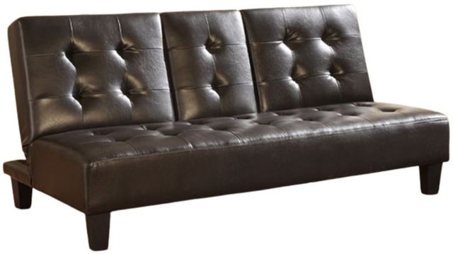 Milton Greens Stars Espresso Polyurethane Futon with Cup Holder-0