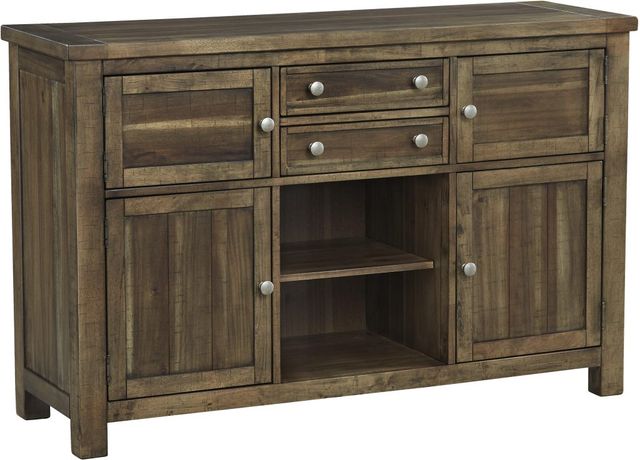 Signature Design by Ashley® Moriville Grayish Brown Dining Room Server-1