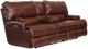 Catnapper® Wembley Walnut Leather Power Lay Flat Reclining Console Loveseat with Power Adjustable Headrest and Power Adjustable Lumbar Support-0