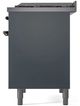 Ilve® Nostalgie II Series 40" Blue Grey Pro Style Dual Fuel Range-3