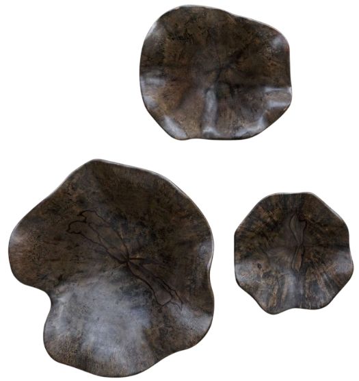 Uttermost® Teo 3-Piece Mocha Brown Wall Decor Set-0