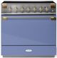 AGA™ Elise 36" Stainless Steel Pro Style Induction Range with Carnaby Blue Door-0