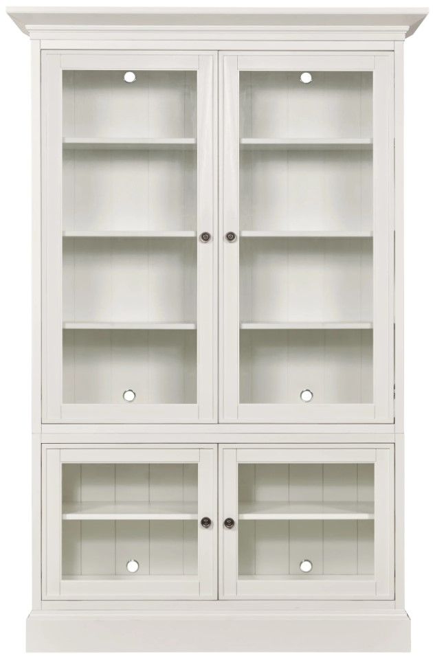 Hammary® Structures White Double Display Cabinet-0