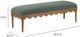 TOV Furniture Oodle Green/Walnut Bench-2