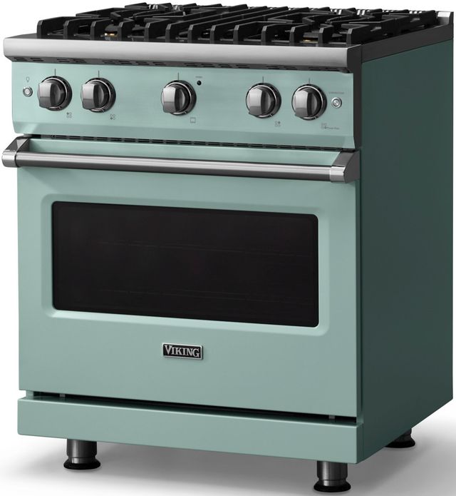 Viking® 5 Series 30" Splash Pro Style Gas (LP) Range with Polished Chrome Trim-2