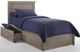 Night & Day Furniture™ Sand Dollar Gray Wash Twin K-Series Bed with Storage Drawers-1