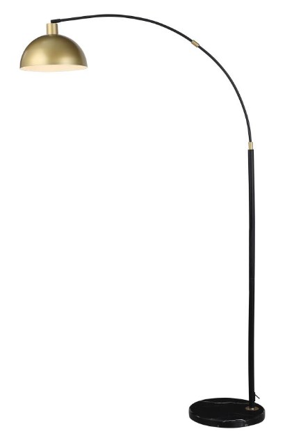 ValueLights | Gloria Gold Double Stem Metal Floor Lamp With Rectangular Lamp Shade And Bulb | Floor Lamps, Home Décor & Improvement Essential | Light Bulb Included