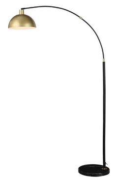 Coaster® Gloria Black/Gold 74" Floor Lamp