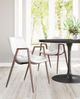 Zuo® Modern Desi Walnut/White Dining Chair-4