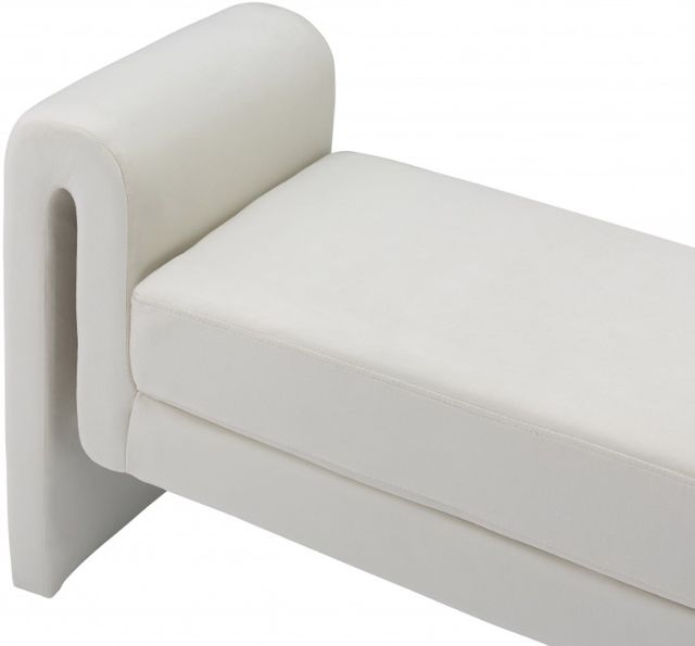 Meridian Furniture Sloan Cream 51" Bench-3
