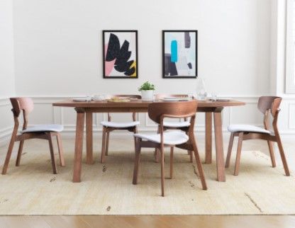 Zuo® Modern Russell Walnut/Gray Dining Chair-2