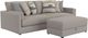 Jackson Furniture Trevor 3-Piece Nickel Small Spaced Sectional with Storage Ottoman-0