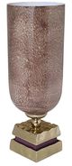 A & B Home Leilani Gold/Pink Small Vase -0
